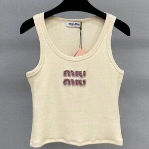 Miu Miu Women's Fashion Casual Sports Short Vest